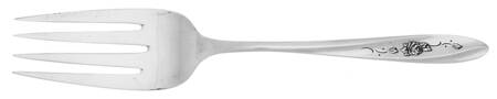 Lovely Rose (Silverplate) Small Solid Cold Meat Serving Fork