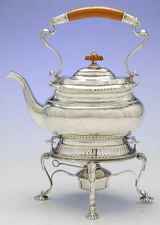 Lord Robert (Sterling, Holloware) Kettle, Stand & Burner