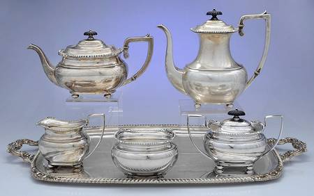 Lord Robert (Sterling, Holloware) 6 Piece Tea Set (SCP, STP, SCR, SSU, SWB, WTL)