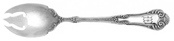Lotus (Silverplate, 1895) Monogram Ice Cream Fork