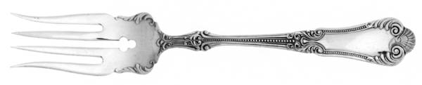 Lotus (Silverplate, 1895) Medium Solid Cold Meat Serving Fork