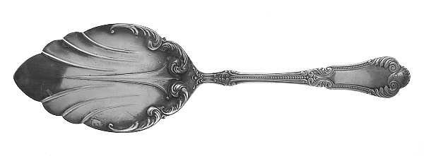 Lotus (Silverplate, 1895) Large Solid Pie Knife