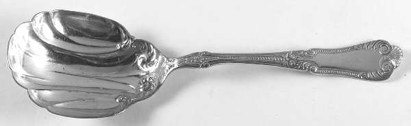 Lotus (Silverplate, 1895) Solid Shell Casserole Spoon