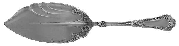 Lotus (Silverplate, 1895) Large Solid Fish Serving Knife