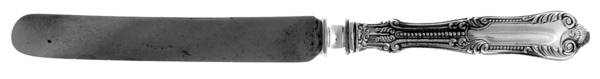 Lotus (Silverplate, 1895) Old French Hollow Knife with Bolster