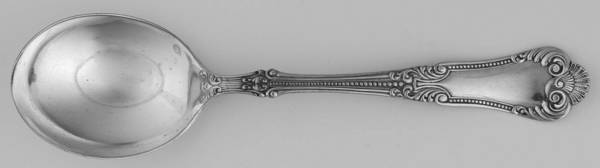 Lotus (Silverplate, 1895) Round Bowl Soup Spoon (Gumbo)