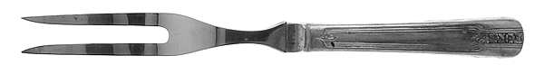 Louisiane (Silverplate) Small Steak Carving Fork with Stainless Prongs