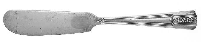 Louisiane (Silverplate) Flat Handle Butter Spreader