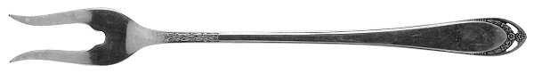 Lovelace (Silverplate) Short Handle Pickle/Olive Fork by International Silver