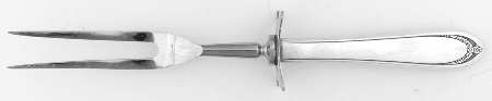 Lovelace (Silverplate) Large Stainless-Prong Roast Carving Fork