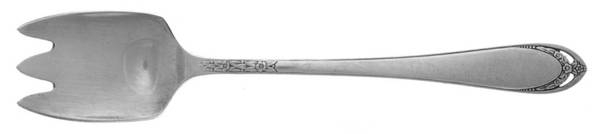 Lovelace (Silverplate) Ice Cream Fork by International Silver
