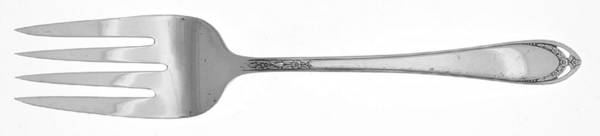 Lovelace (Silverplate) Medium Solid Cold Meat Serving Fork