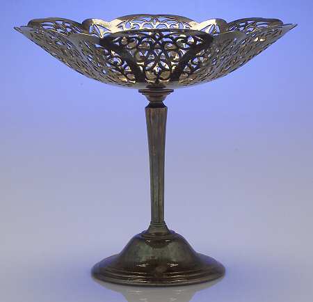 Lovelace (Silverplate, Hollowware) Round Compote (Height X Width)