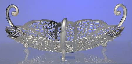 Lovelace (Silverplate, Hollowware) Plated Footed Bon Bon Bowl