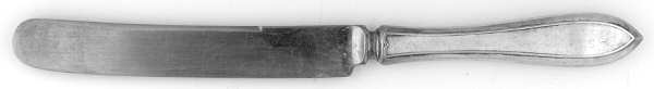 Lufberry (Silverplate, 1915) Old French Hollow Knife with Bolster