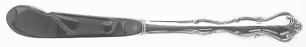 Mademoiselle (Sterling, 1964, No Monograms) Butter Spreader Hollow Hdl-Paddle/Stainless Blade by International Silver
