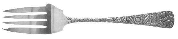 Magnolia (Silverplate, 1891) Medium Solid Cold Meat Serving Fork