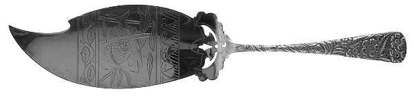 Magnolia (Silverplate, 1891) Large Solid Fish Serving Knife