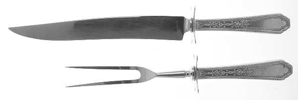 Maintenon (Sterling, 1933) Small Stainless Blade 2-Piece Steak Carving Set