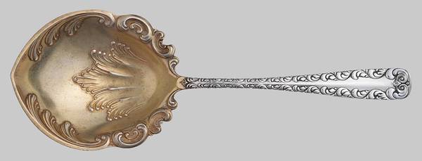 Majestic (Silverplate, 1893) Solid Berry/Casserole Spoon w/ Raised Bowl