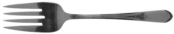 Mary Lou-Devonshire (Silverplate, 1938) Medium Solid Cold Meat Serving Fork