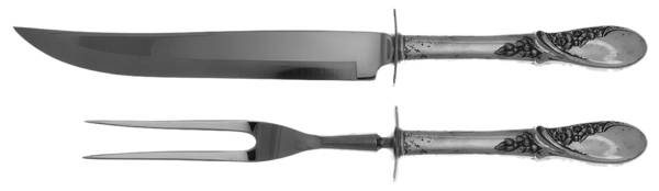 May Melody (Sterling, 1952) 2 Piece Small Carving Set W/ Sterling Guard