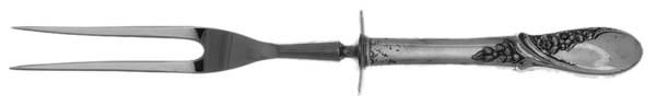 May Melody (Sterling, 1952) Small Carving Fork W/Sterling Guard