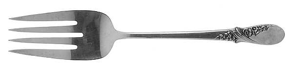 May Melody (Sterling, 1952) Large Solid Cold Meat Serving Fork