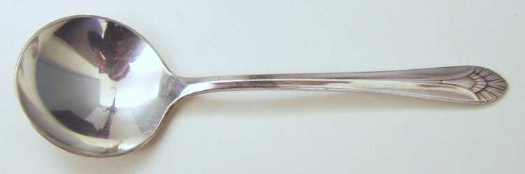 Manhattan (Silverplate, 1951) Round Bowl Soup Spoon (Bouillon)