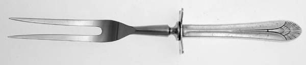 Manhattan (Silverplate, 1932) Small Steak Carving Fork with Stainless Prongs
