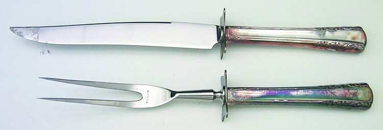 May Queen (Silverplate, 1951) Small Stainless Blade 2-Piece Steak Carving Set