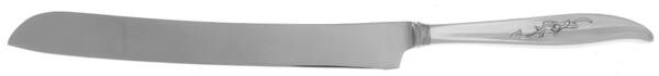 Magic Rose (Silverplate, 1963) Wedding Cake Knife with Stainless Blade HC