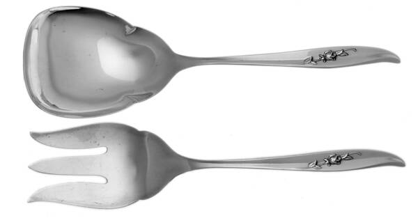 Magic Rose (Silverplate, 1963) Solid Serving Set