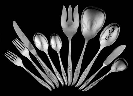 Magic Rose (Silverplate, 1963) 45 Piece Starter Set