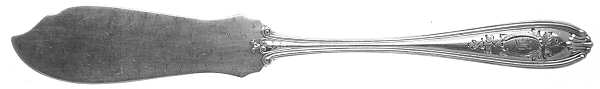 Marathon-Old (Sterling, 1909) Monogram Flat Handle Butter Spreader