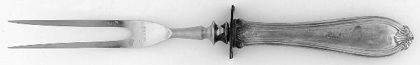 Margaret-Old (Sterling, 1907) Small Steak Carving Fork with Stainless Prongs