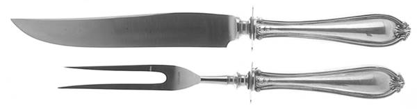 Margaret-Old (Sterling, 1907) Large 2-Piece Roast Carving Set w/Stainless Blade
