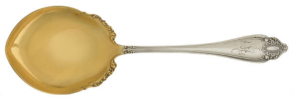 Marquise (Silverplate, 1900) Monogram Solid Smooth Casserole Spoon