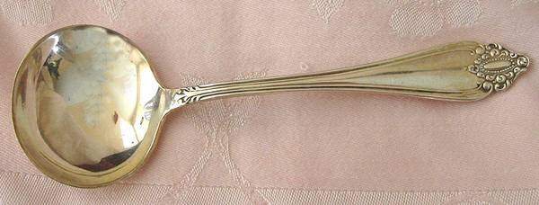 Marquise (Silverplate, 1900) Solid Piece Cream Ladle