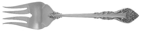 Masterpiece (Sterling, 1963) Small Solid Cold Meat Serving Fork