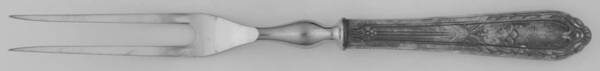 Masterpiece (Silverplate, 1932) Small Steak Carving Fork with Stainless Prongs