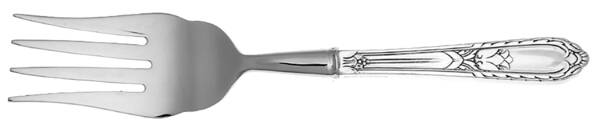 Masterpiece (Silverplate, 1932) Cold Meat Fork Large, Stainless Tines HC