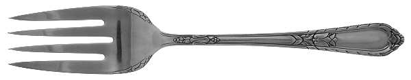 Masterpiece (Silverplate, 1932) Large Solid Cold Meat Serving Fork
