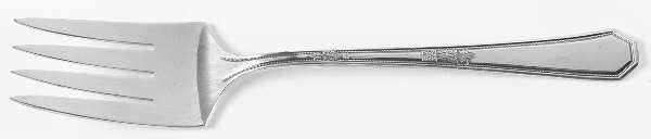 Mayfair (Silverplate, 1923) Medium Solid Cold Meat Serving Fork by International Silver