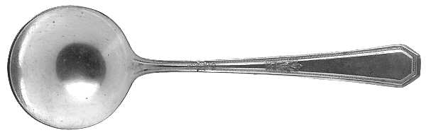 Mayfair (Silverplate, 1923) Round Bowl Soup Spoon (Bouillon) by International Silver