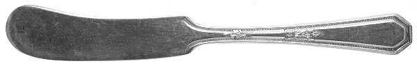 Mayfair (Silverplate, 1923) Flat Handle Butter Spreader by International Silver