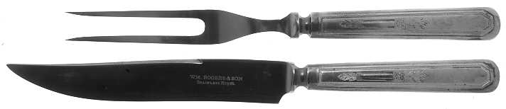 Mayfair (Silverplate, 1923) Small Stainless Blade 2-Piece Steak Carving Set