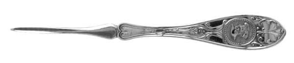 Medallion (Silverplate, 1867) Solid Nut Pick