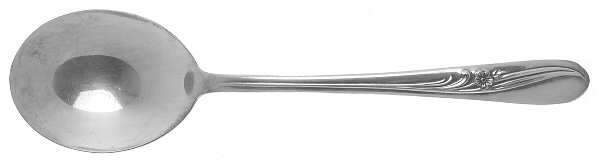Meadow Flower (Silverplate, 1940) Round Bowl Soup Spoon (Gumbo)