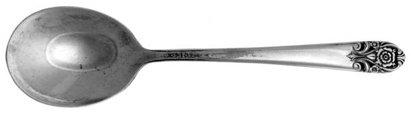 Melody (Silverplate, 1954) Round Bowl Soup Spoon (Bouillon)